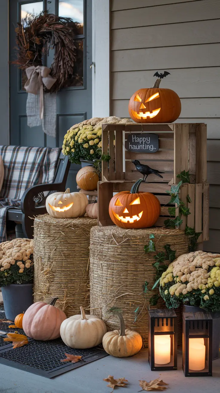 24 Halloween Front Porch Decor Ideas 2025: Spooky, DIY and Farmhouse Inspiration