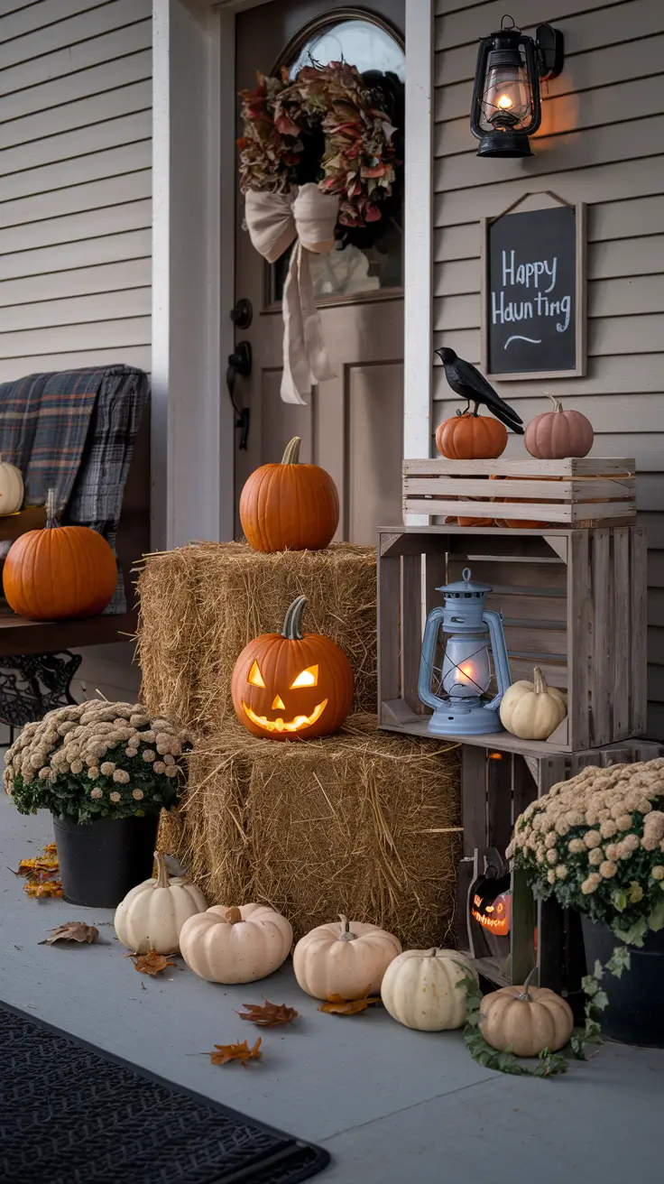 24 Halloween Front Porch Decor Ideas 2025: Spooky, DIY and Farmhouse Inspiration