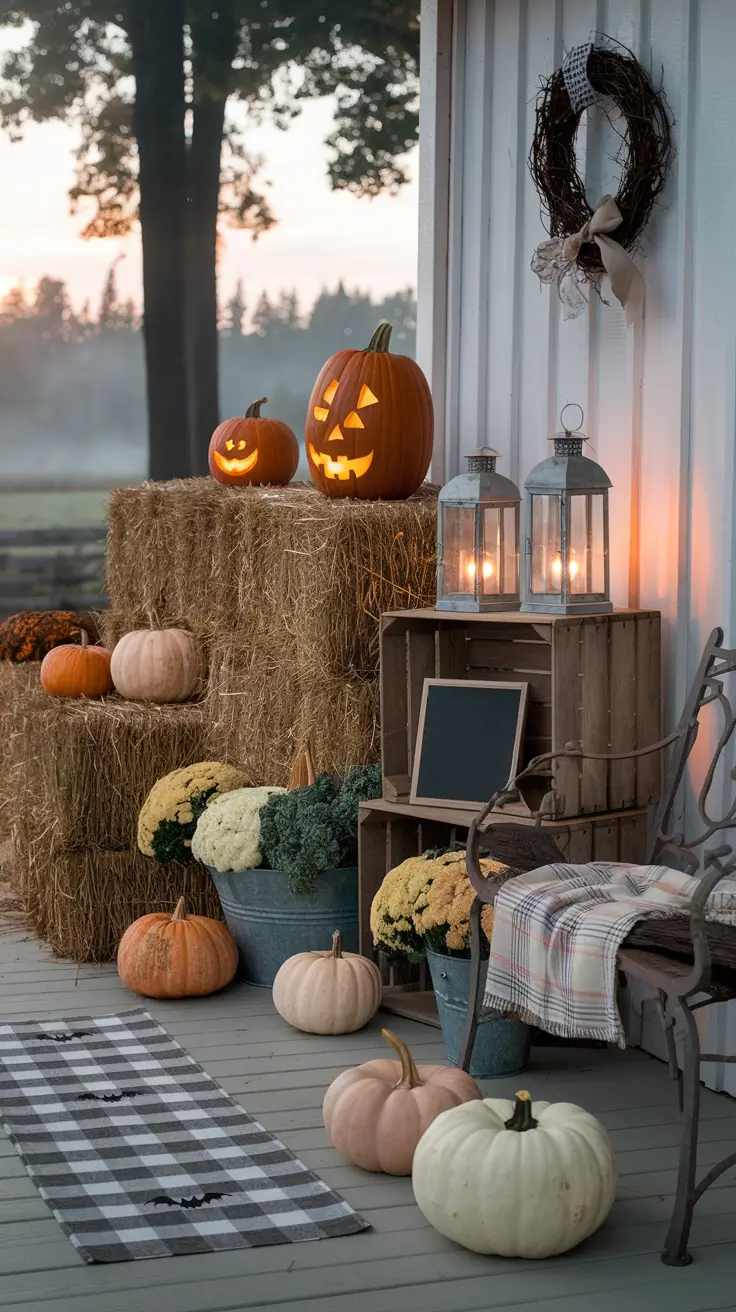 24 Halloween Front Porch Decor Ideas 2025: Spooky, DIY and Farmhouse Inspiration