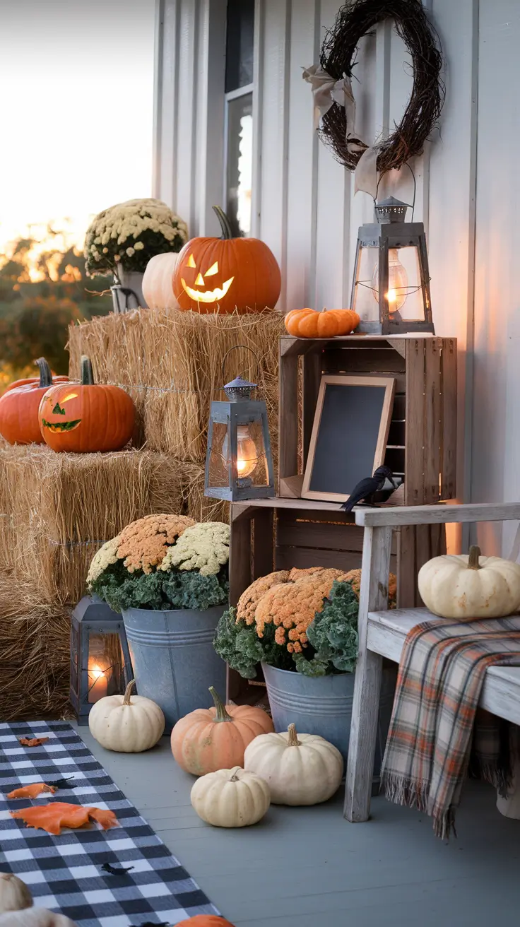 24 Halloween Front Porch Decor Ideas 2025: Spooky, DIY and Farmhouse Inspiration