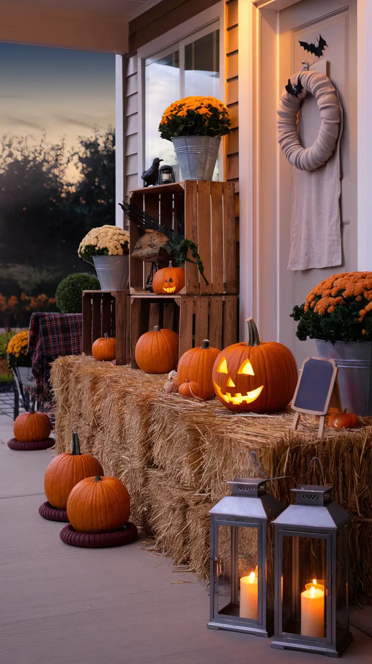 24 Halloween Front Porch Decor Ideas 2025: Spooky, DIY and Farmhouse Inspiration