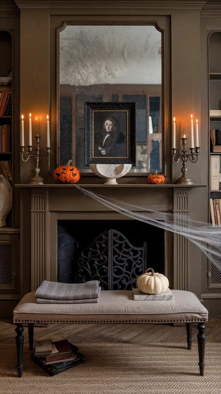 26 Halloween Mantle Ideas 2025: Stylish and Spooky Inspiration for Every Home
