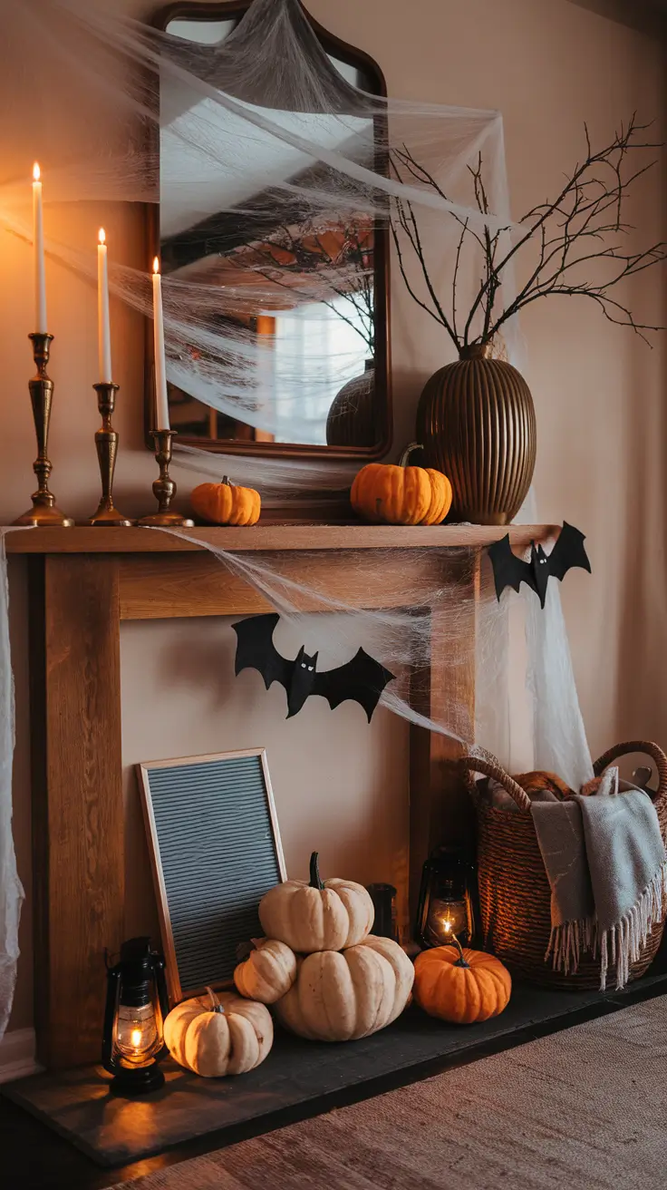 26 Halloween Mantle Ideas 2025: Stylish and Spooky Inspiration for Every Home
