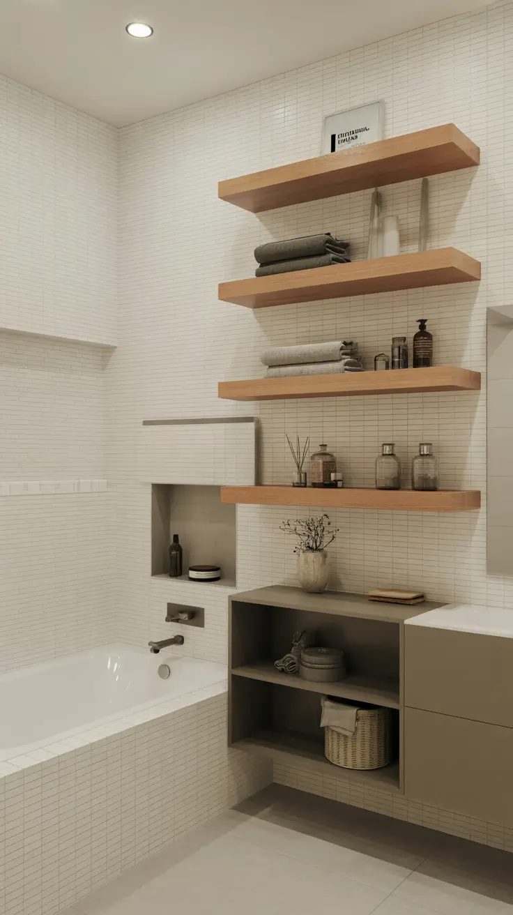 27 Bathroom Shelves Ideas 2026: Creative, Modern, Rustic and DIY Inspiration