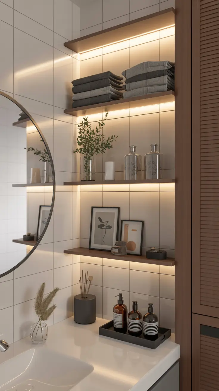 27 Bathroom Shelves Ideas 2026: Creative, Modern, Rustic and DIY Inspiration