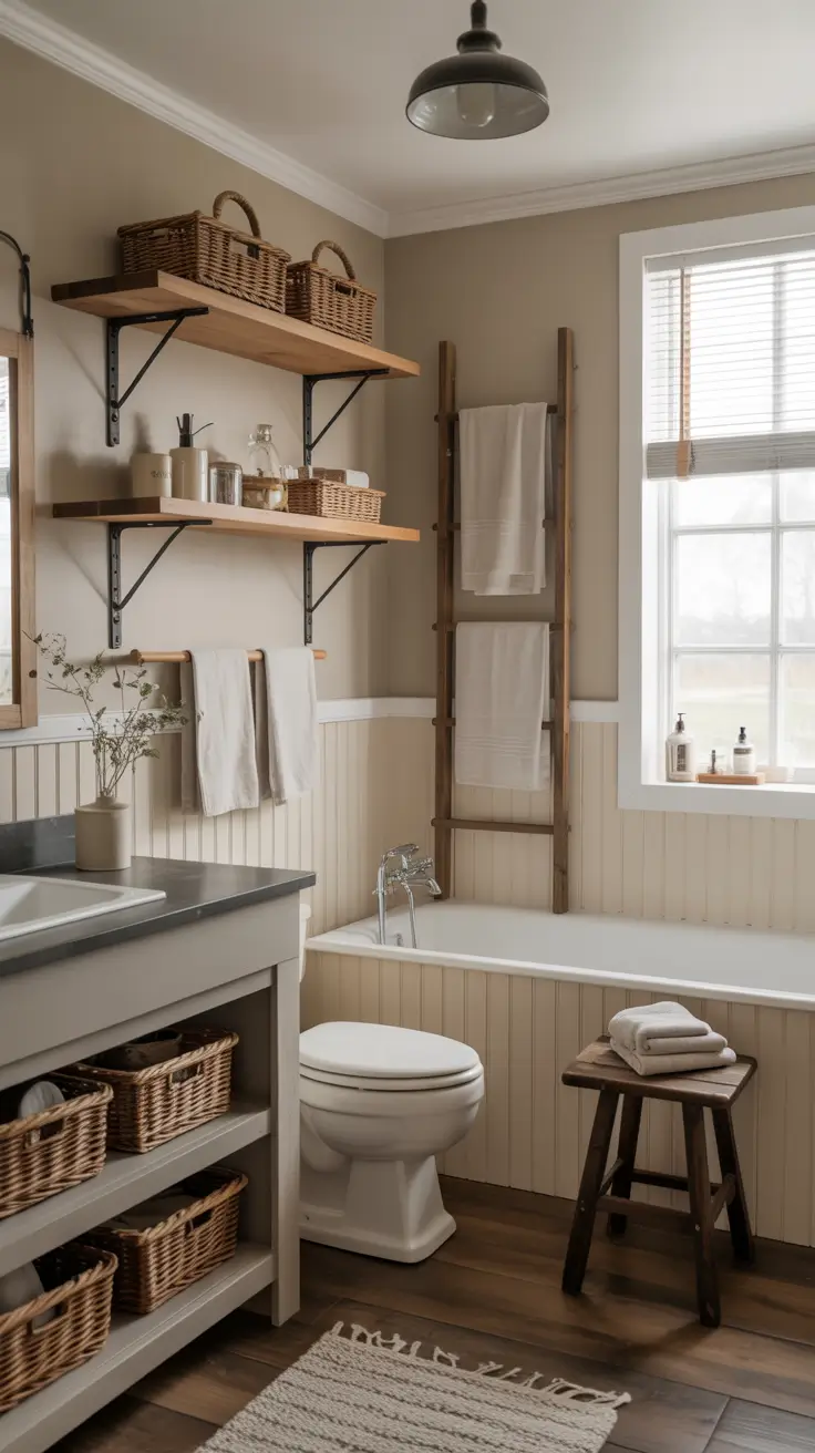 27 Bathroom Shelves Ideas 2026: Creative, Modern, Rustic and DIY Inspiration