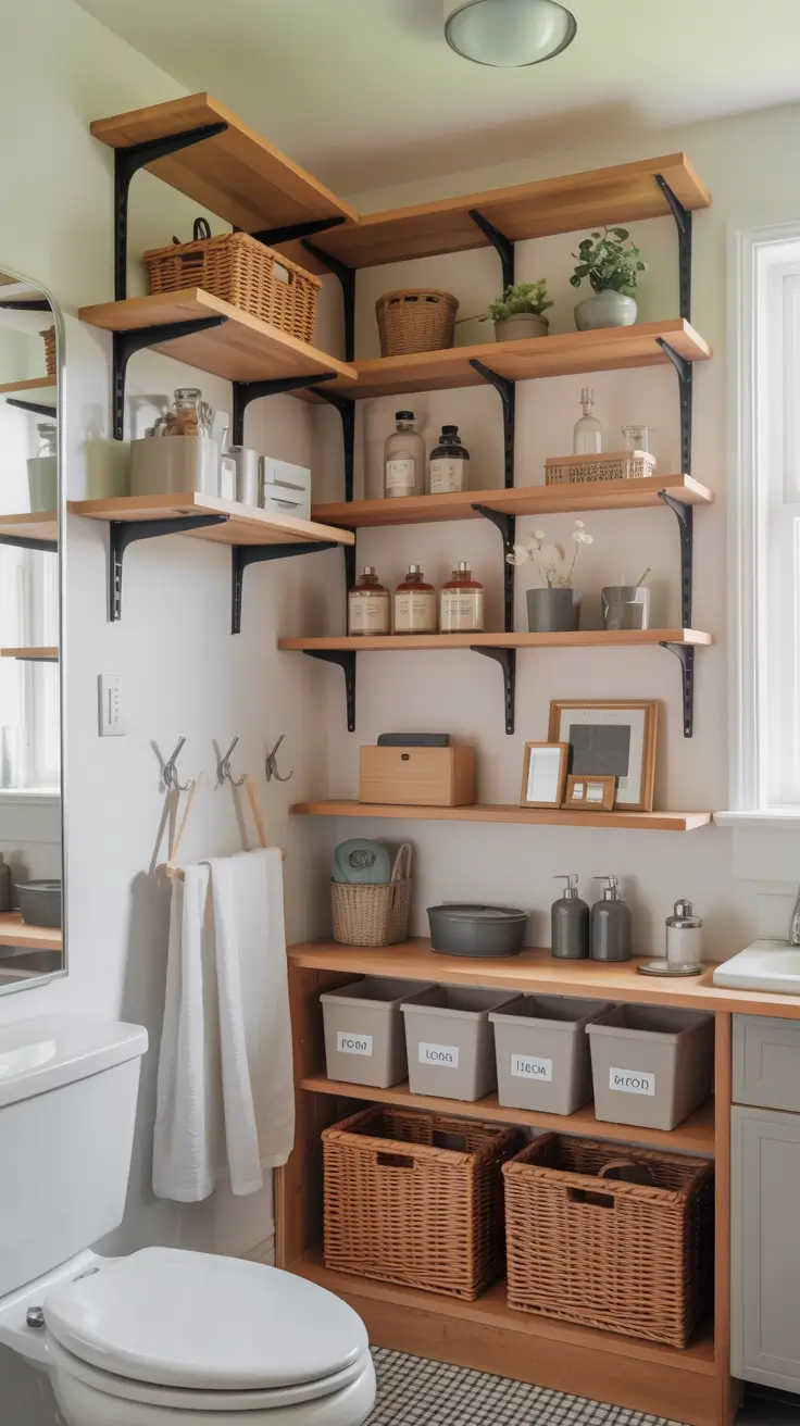 27 Bathroom Shelves Ideas 2026: Creative, Modern, Rustic and DIY Inspiration
