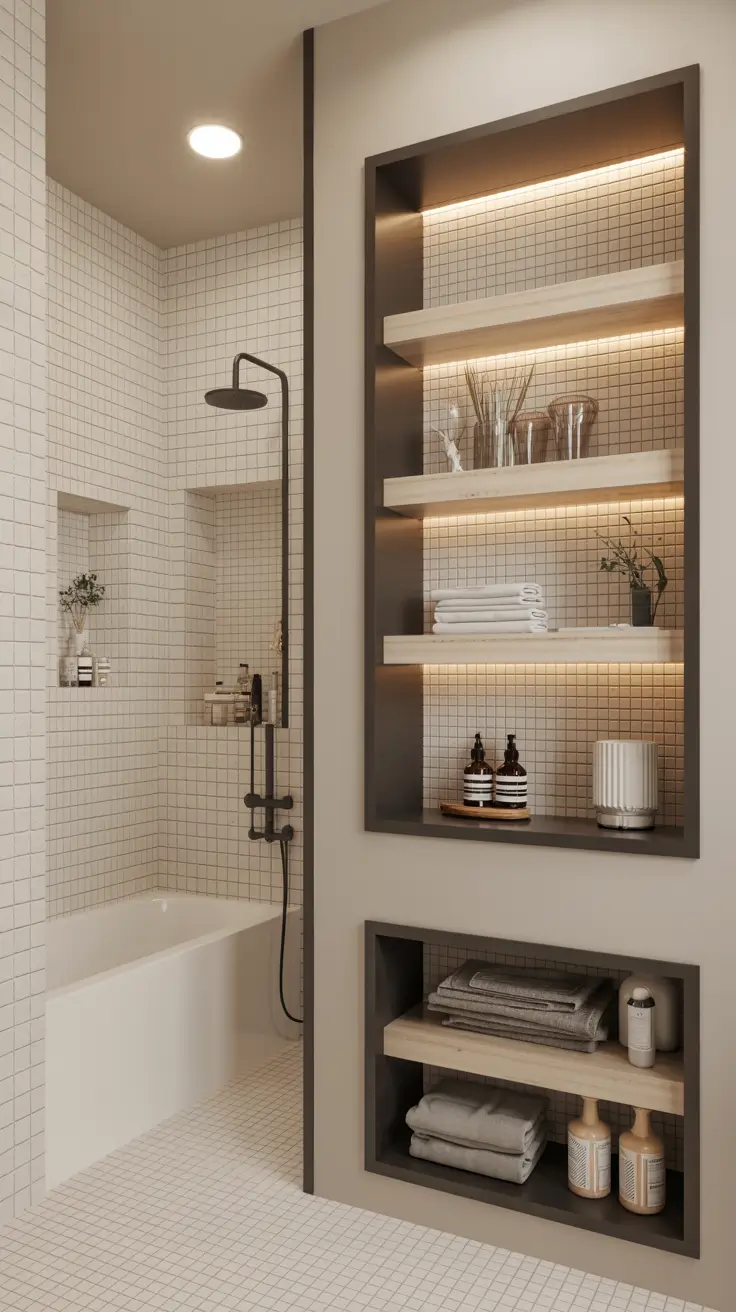 27 Bathroom Shelves Ideas 2026: Creative, Modern, Rustic and DIY Inspiration
