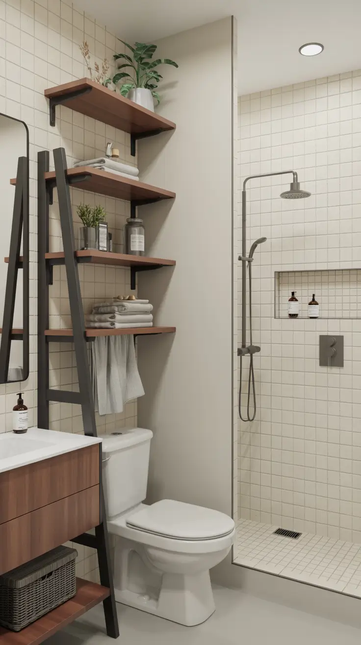 27 Bathroom Shelves Ideas 2026: Creative, Modern, Rustic and DIY Inspiration