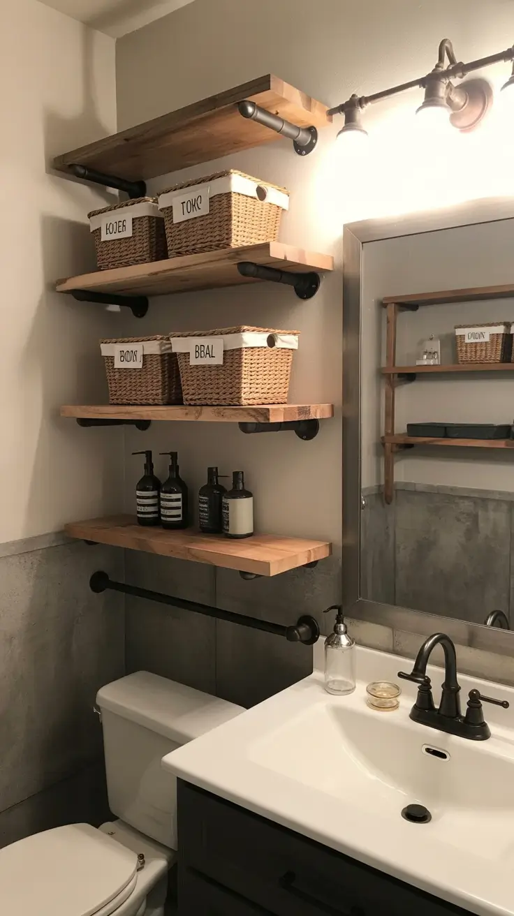 27 Bathroom Shelves Ideas 2026: Creative, Modern, Rustic and DIY Inspiration