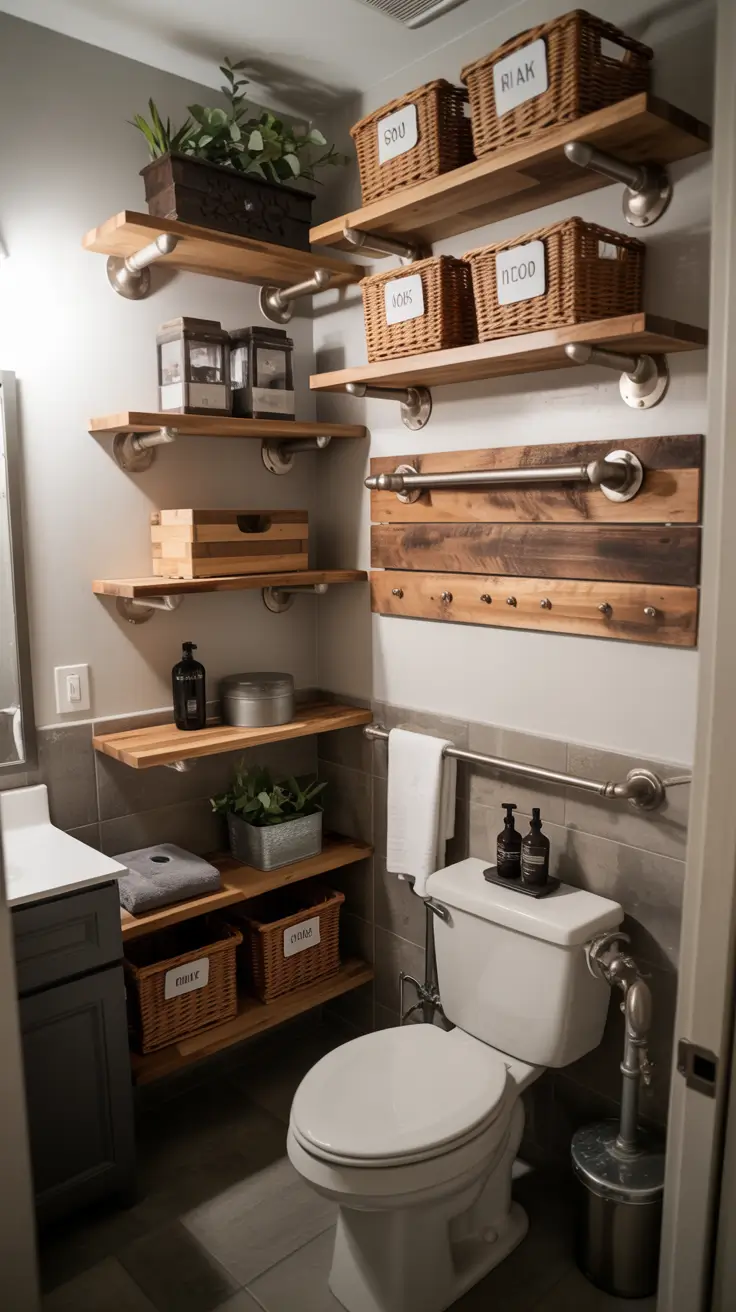 27 Bathroom Shelves Ideas 2026: Creative, Modern, Rustic and DIY Inspiration