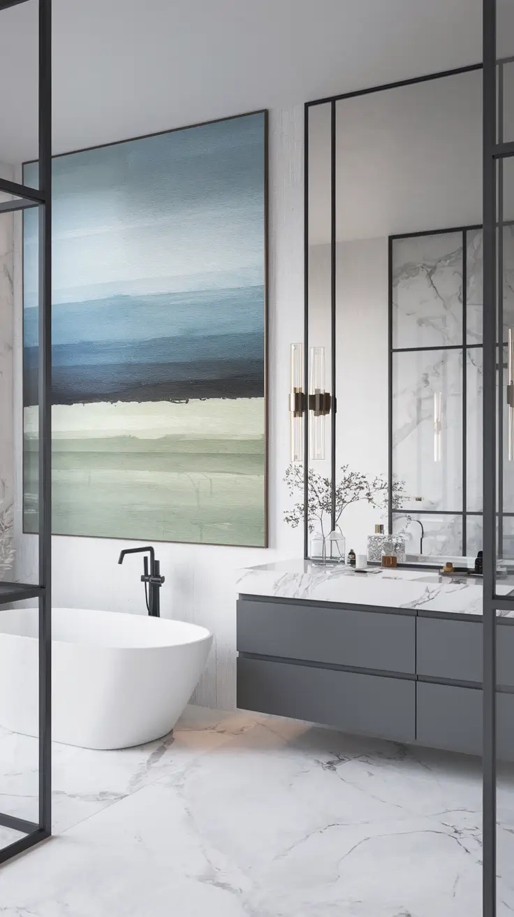 28 Bathroom Wall Decor Ideas 2026: Modern, Rustic, Farmhouse and Unique Styles