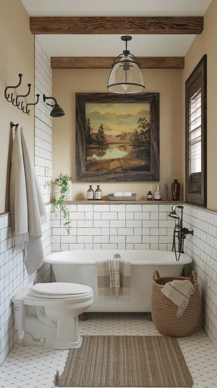 28 Bathroom Wall Decor Ideas 2026: Modern, Rustic, Farmhouse and Unique Styles