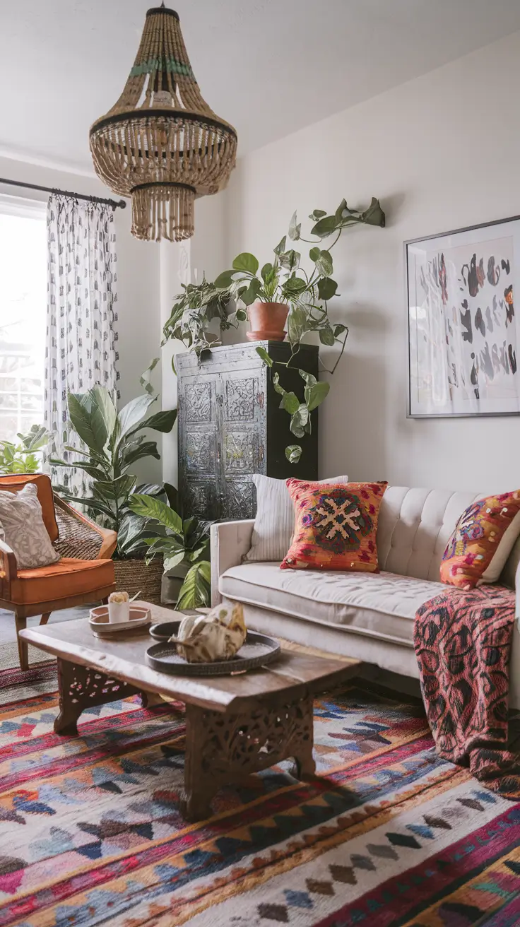 36 Boho Living Room Ideas 2026: Cozy and Modern Inspirations