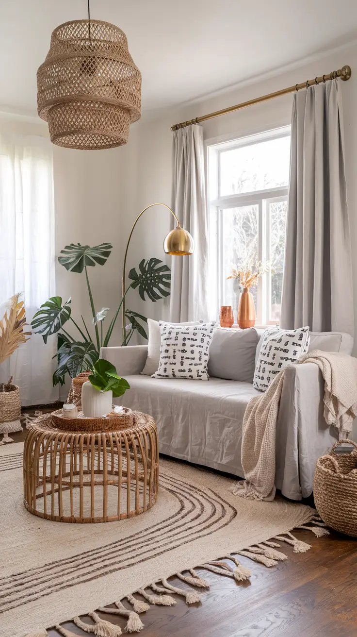 36 Boho Living Room Ideas 2026: Cozy and Modern Inspirations