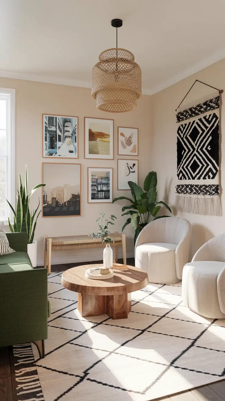 36 Boho Living Room Ideas 2026: Cozy and Modern Inspirations