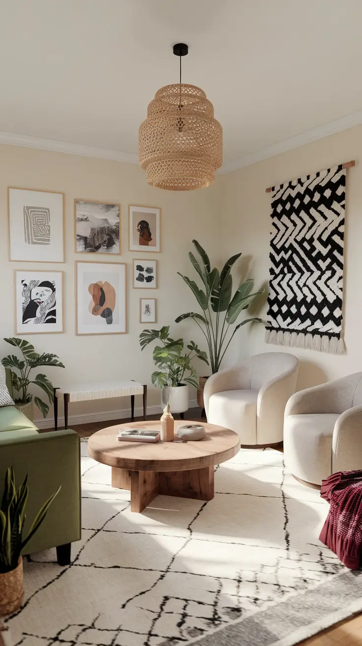 36 Boho Living Room Ideas 2026: Cozy and Modern Inspirations