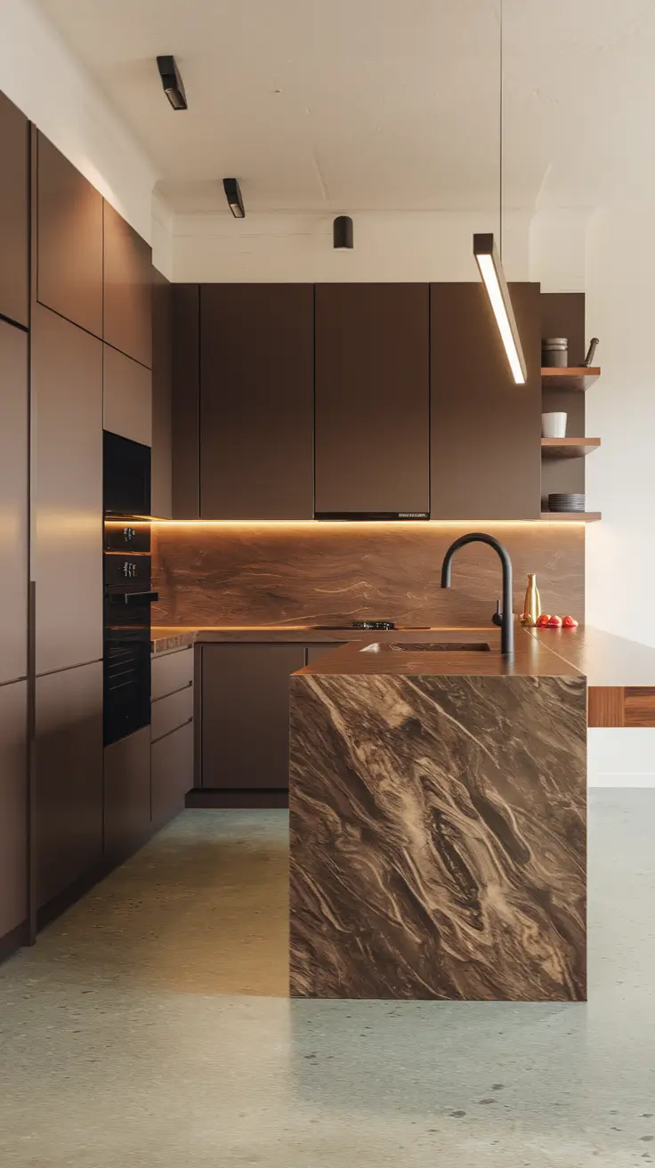 25 Brown Kitchen Ideas 2026 - Modern White and Dark Decor Inspiration