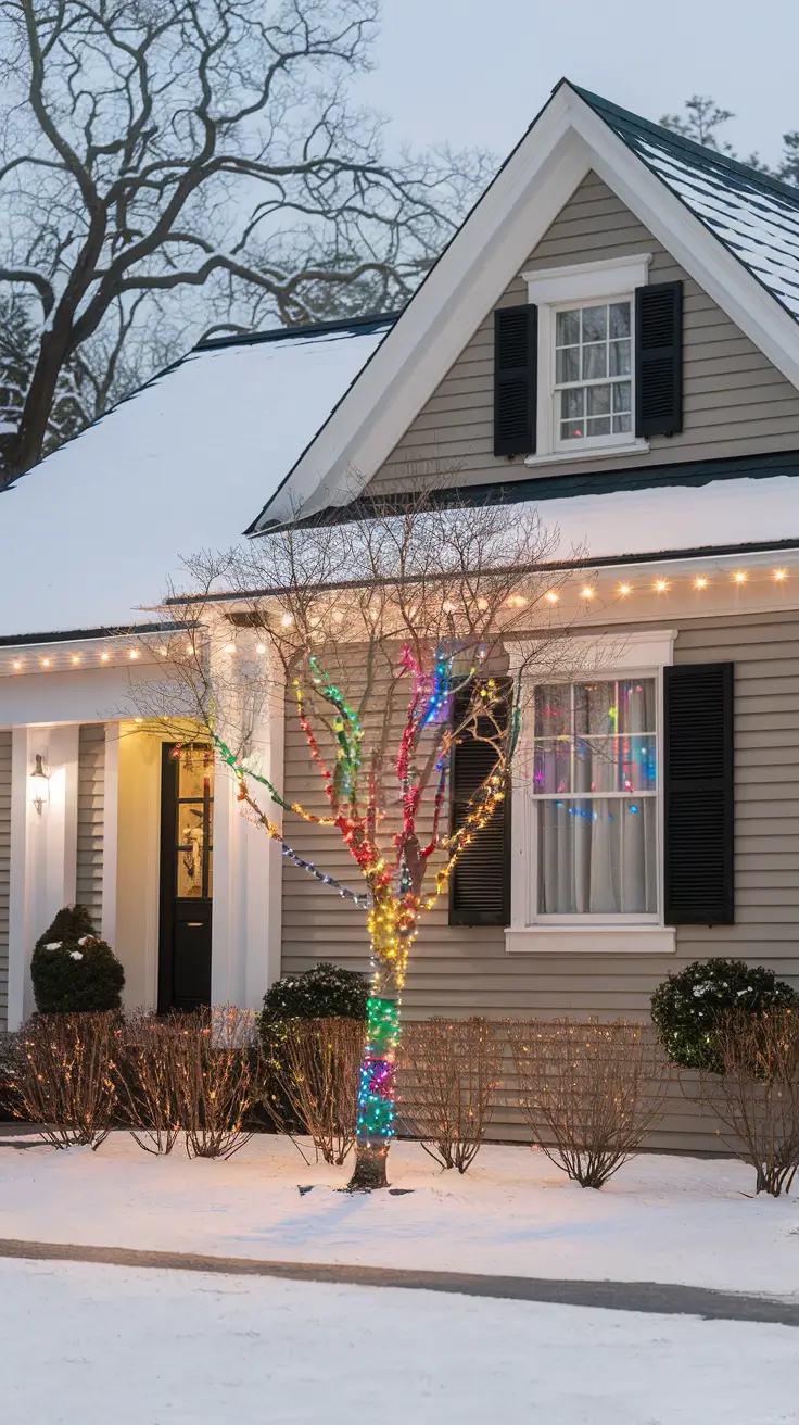 27 Christmas Lights Outside Ideas 2026 - Colored and Outdoor Decorations