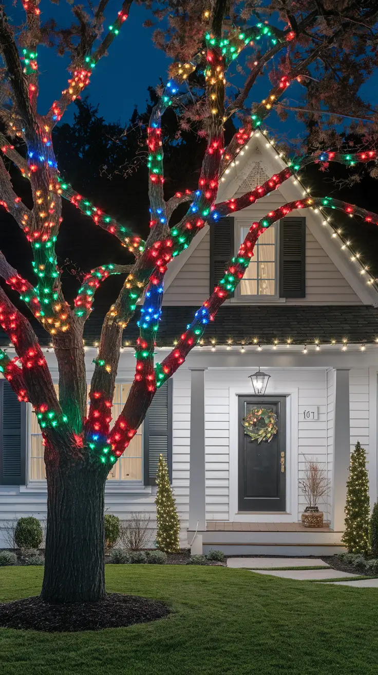 27 Christmas Lights Outside Ideas 2026 - Colored and Outdoor Decorations