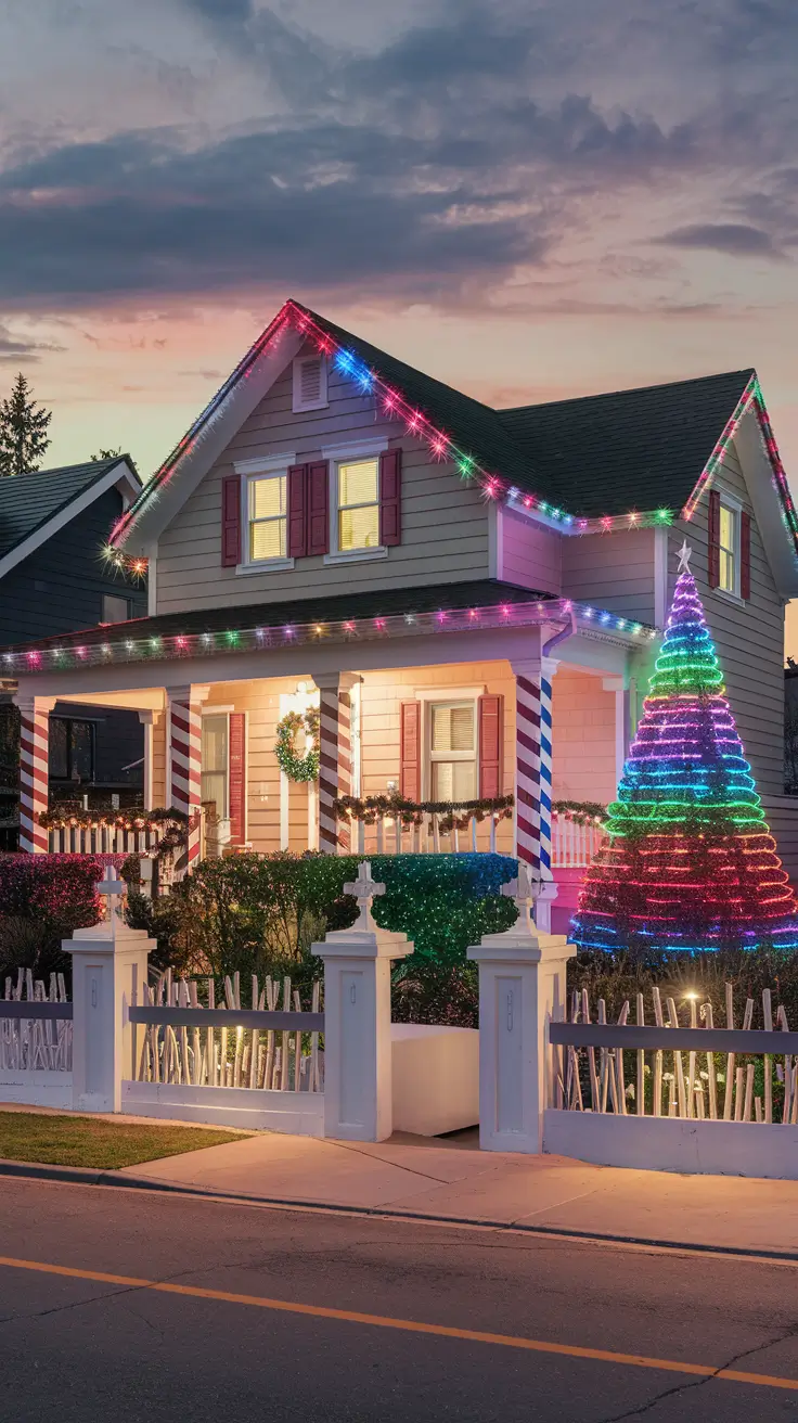 27 Christmas Lights Outside Ideas 2026 - Colored and Outdoor Decorations