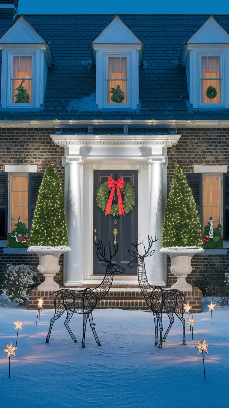 35 Outdoor Christmas Decorations Ideas 2025 for a Festive and Stylish Home