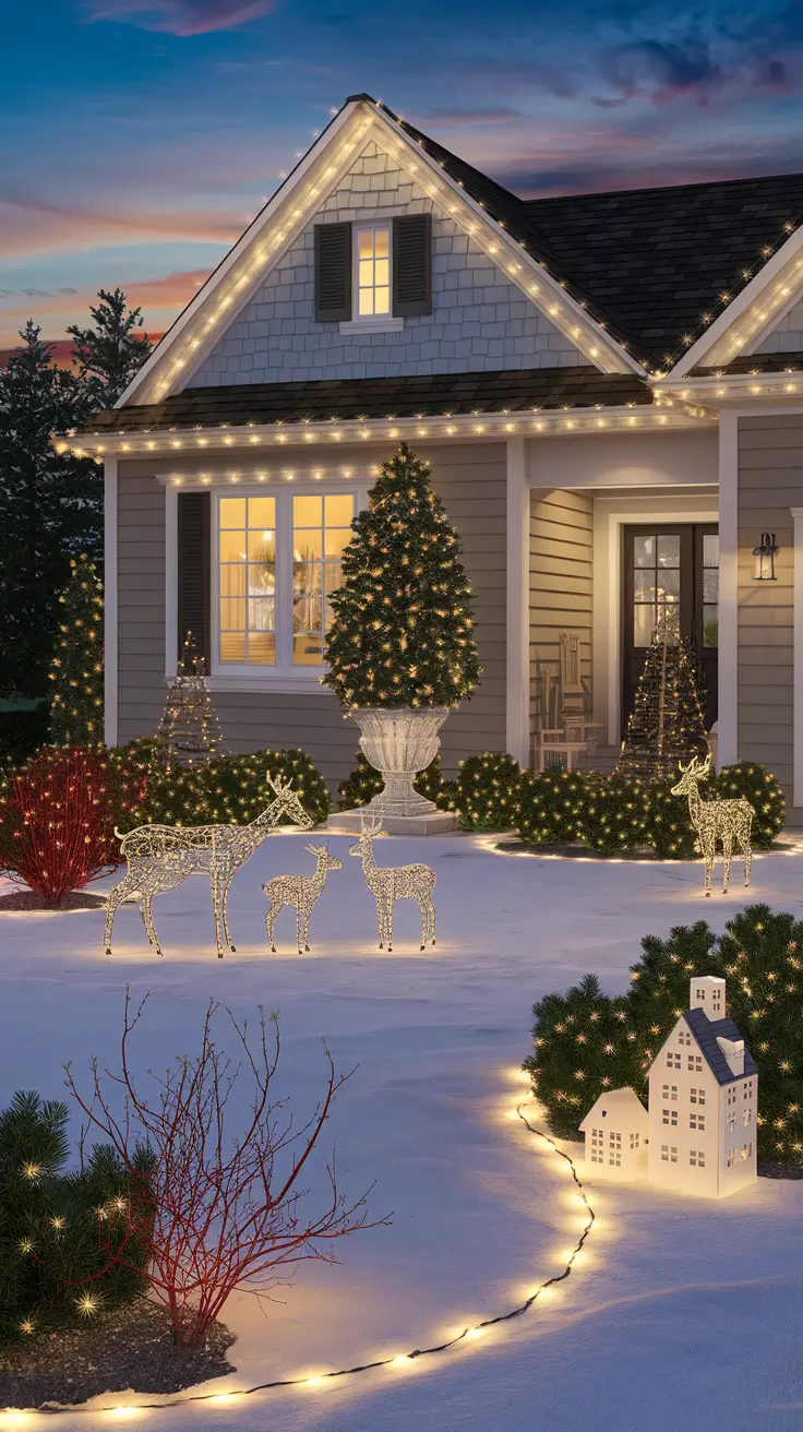35 Outdoor Christmas Decorations Ideas 2025 for a Festive and Stylish Home