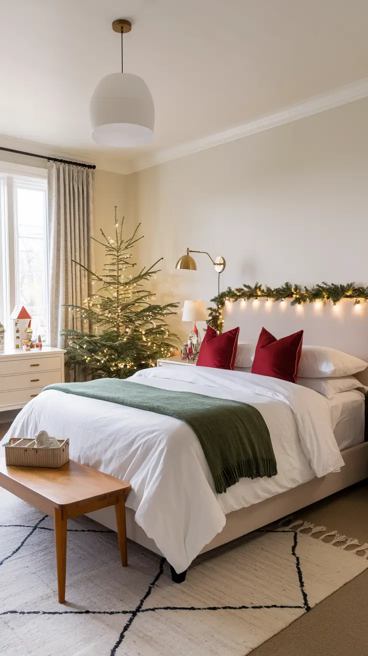 24 Best Xmas Bedroom Decor Ideas 2025: Cozy, Minimalist, and Stylish Holiday Room Inspiration