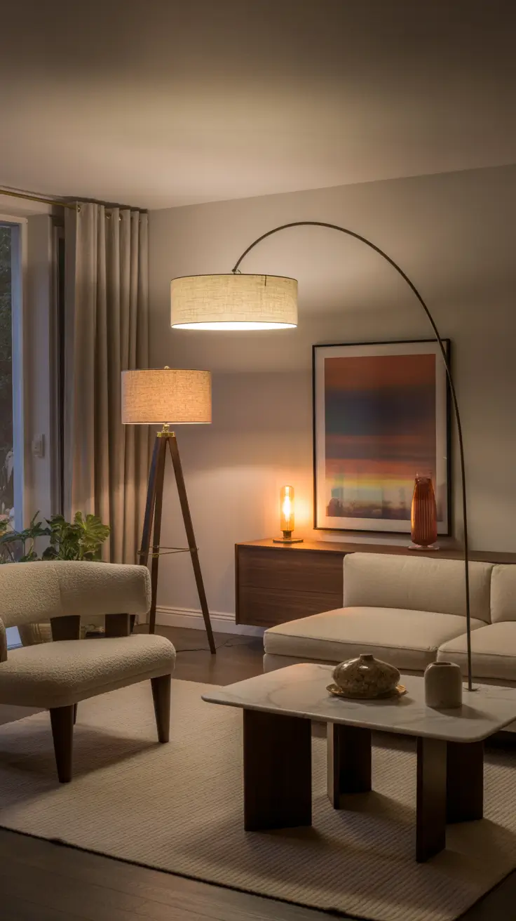 31 Floor Lamps for Living Room 2026: Stylish and Modern Ideas to Brighten Every Space