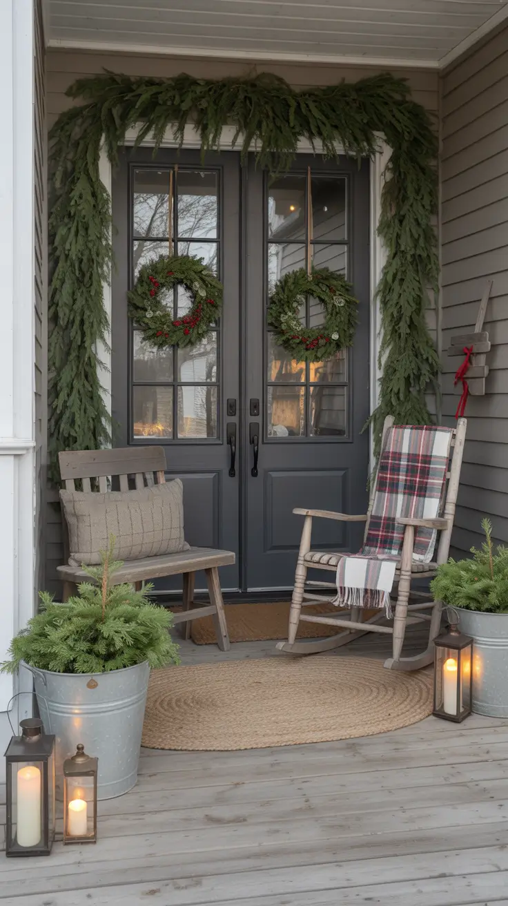 33 Front Porch Christmas Decor Ideas 2025: Rustic and Budget-Friendly Outdoor Inspiration