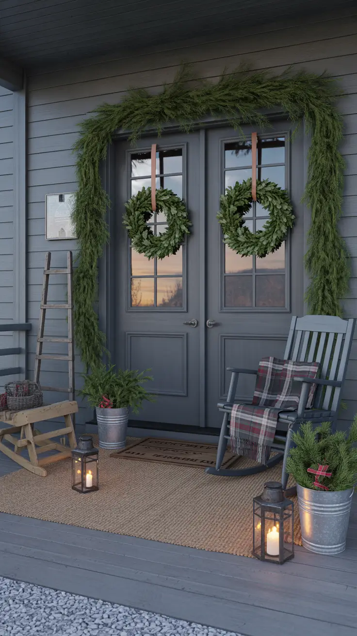 33 Front Porch Christmas Decor Ideas 2025: Rustic and Budget-Friendly Outdoor Inspiration
