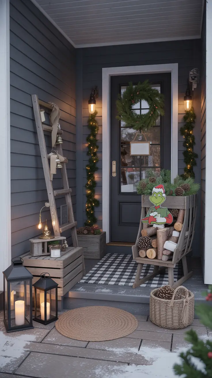33 Front Porch Christmas Decor Ideas 2025: Rustic and Budget-Friendly Outdoor Inspiration