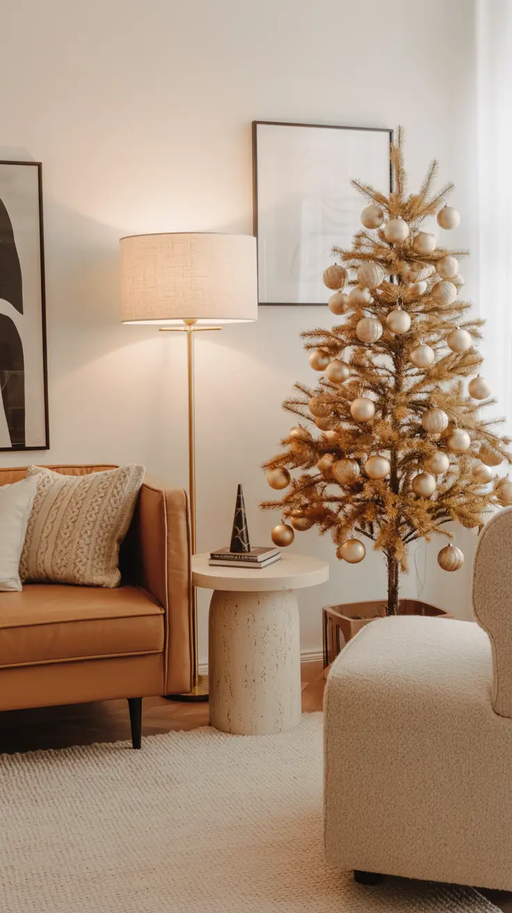 27 Gold Christmas Tree 2025 - Elegant and Modern Ideas for Festive Home Decor