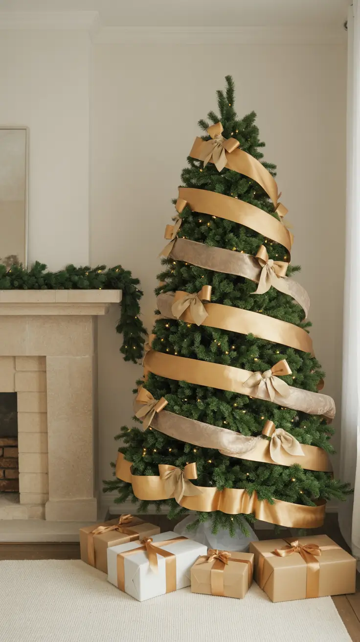 27 Gold Christmas Tree 2025 - Elegant and Modern Ideas for Festive Home Decor