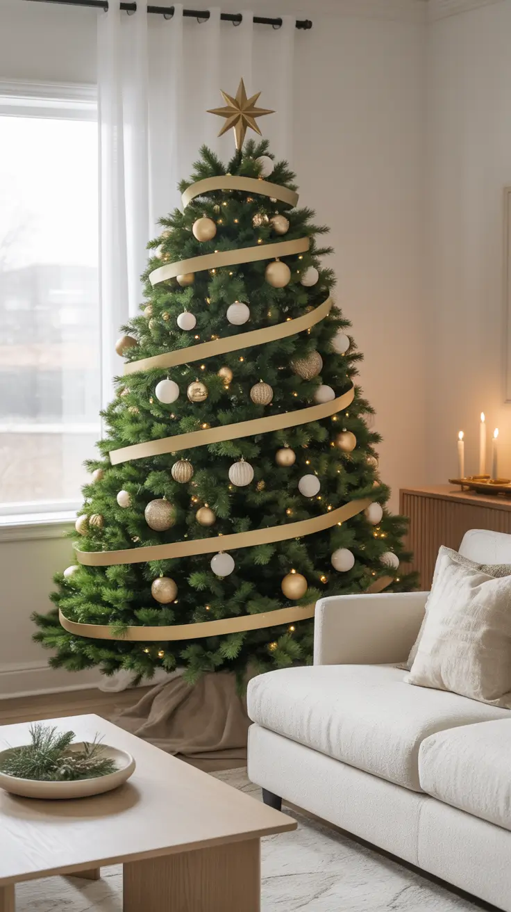 27 Gold Christmas Tree 2025 - Elegant and Modern Ideas for Festive Home Decor
