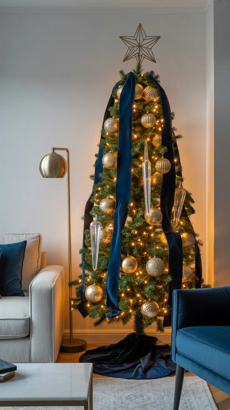 27 Gold Christmas Tree 2025 - Elegant and Modern Ideas for Festive Home Decor