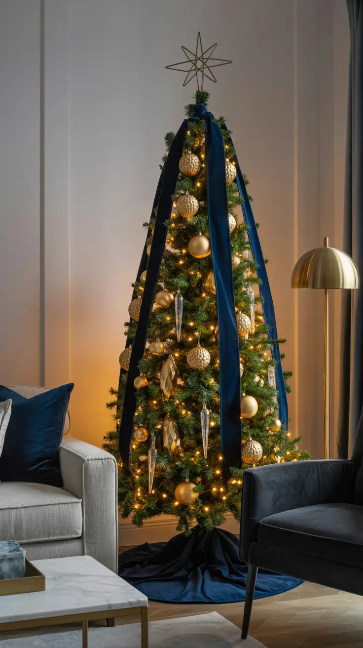 27 Gold Christmas Tree 2025 - Elegant and Modern Ideas for Festive Home Decor