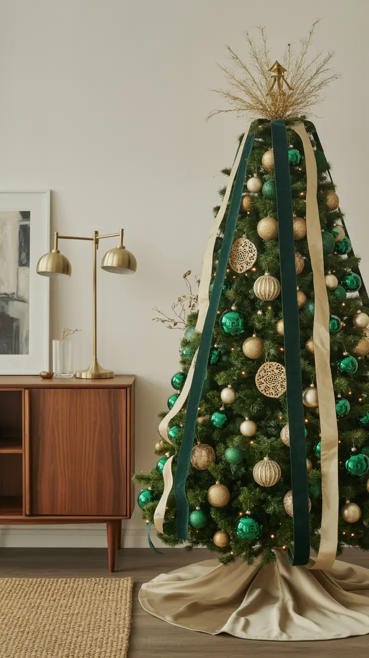 27 Gold Christmas Tree 2025 - Elegant and Modern Ideas for Festive Home Decor
