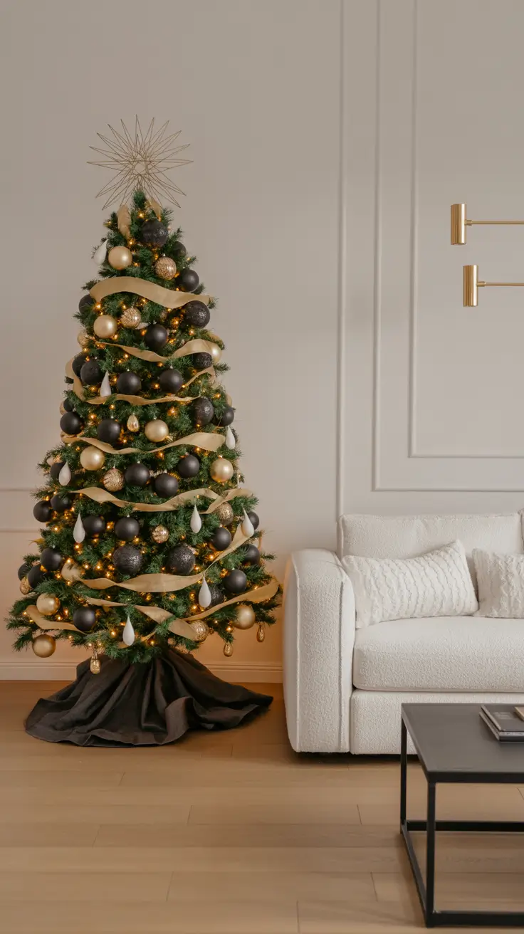 27 Gold Christmas Tree 2025 - Elegant and Modern Ideas for Festive Home Decor
