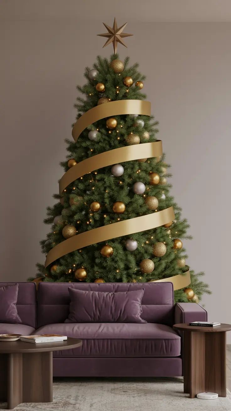 27 Gold Christmas Tree 2025 - Elegant and Modern Ideas for Festive Home Decor