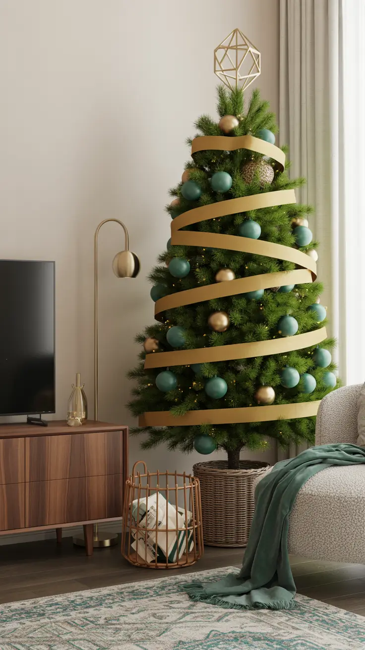 27 Gold Christmas Tree 2025 - Elegant and Modern Ideas for Festive Home Decor