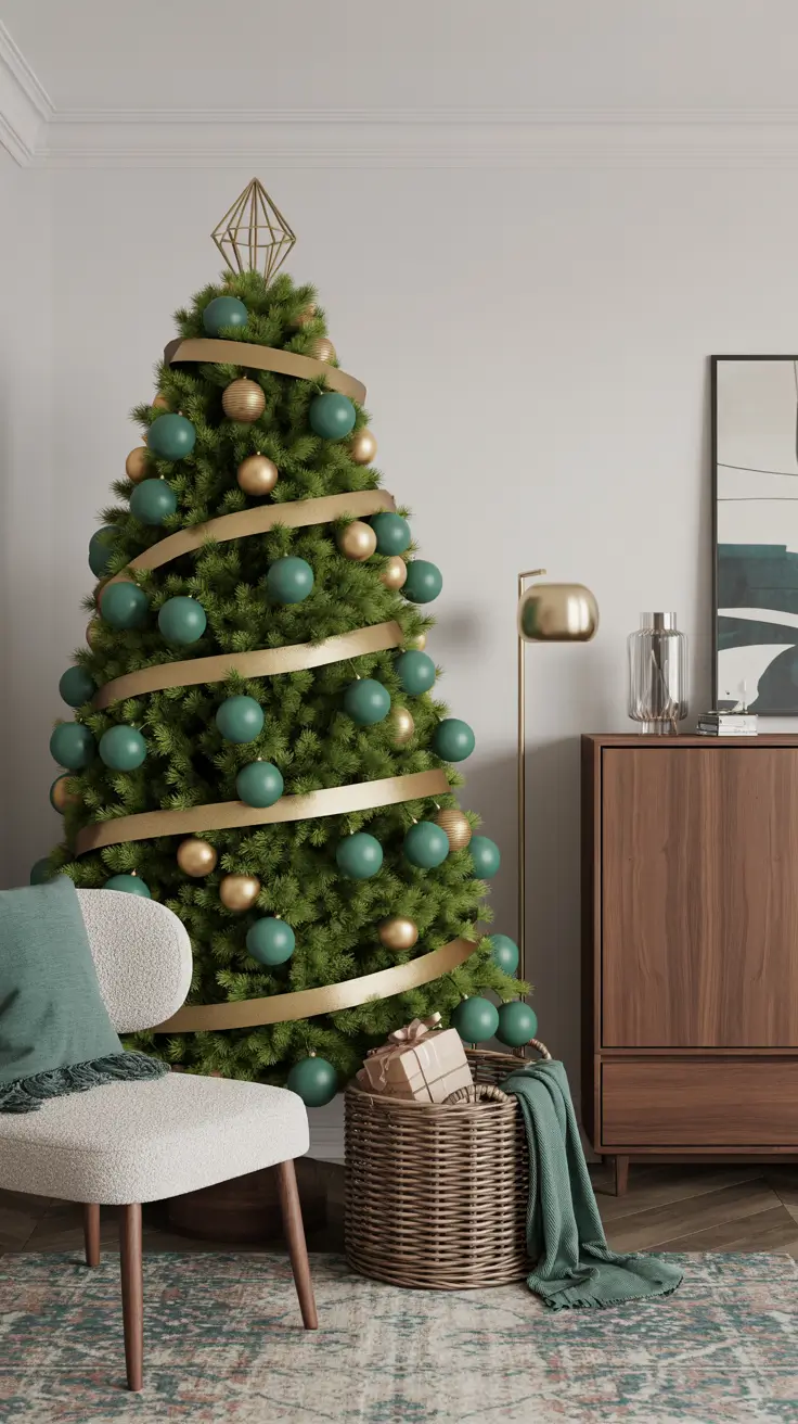 27 Gold Christmas Tree 2025 - Elegant and Modern Ideas for Festive Home Decor