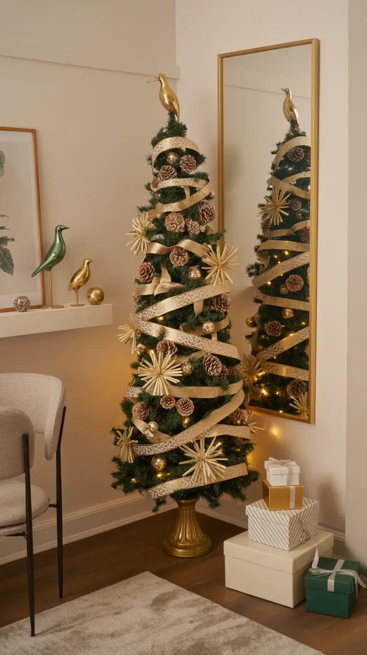 27 Gold Christmas Tree 2025 - Elegant and Modern Ideas for Festive Home Decor