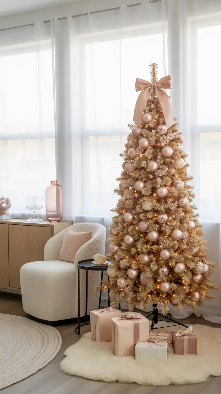 27 Gold Christmas Tree 2025 - Elegant and Modern Ideas for Festive Home Decor
