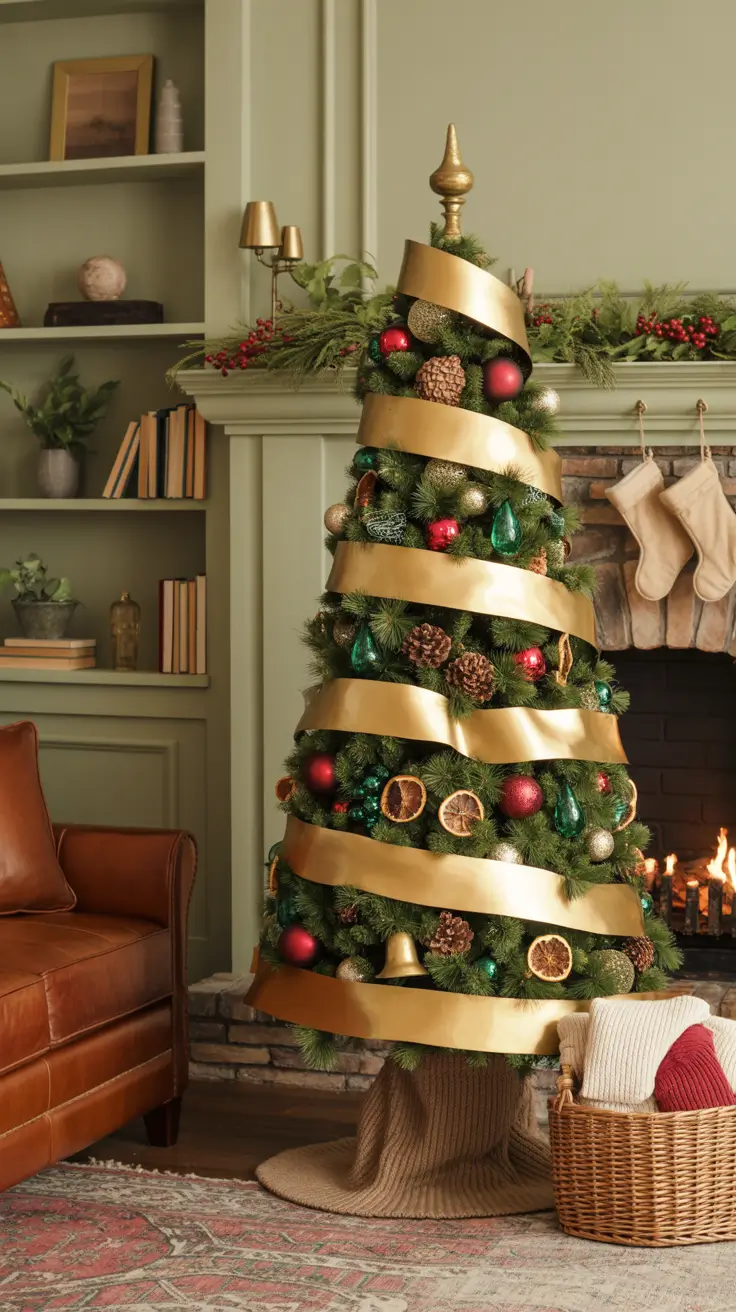 27 Gold Christmas Tree 2025 - Elegant and Modern Ideas for Festive Home Decor