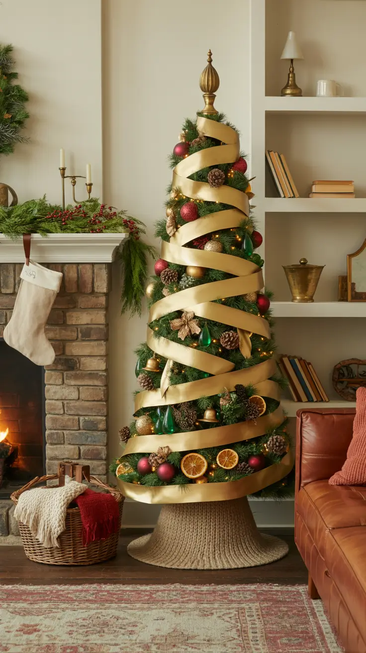27 Gold Christmas Tree 2025 - Elegant and Modern Ideas for Festive Home Decor