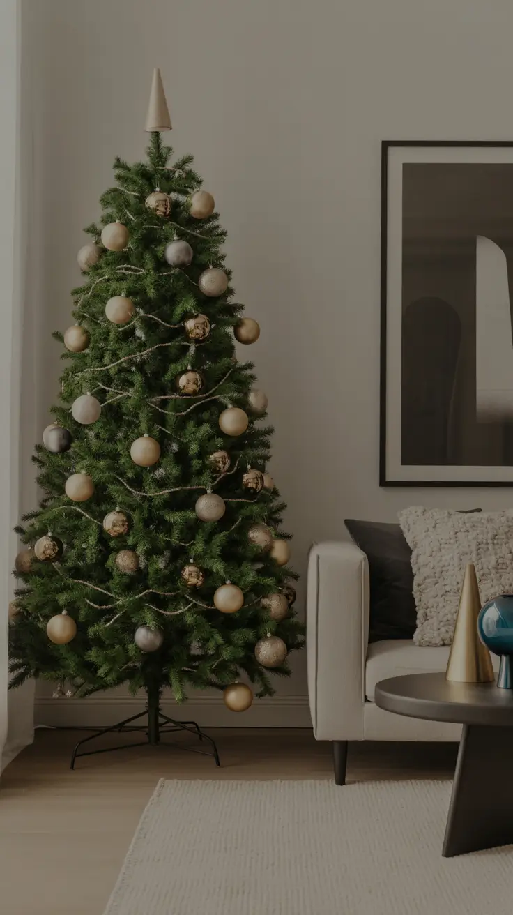27 Gold Christmas Tree 2025 - Elegant and Modern Ideas for Festive Home Decor