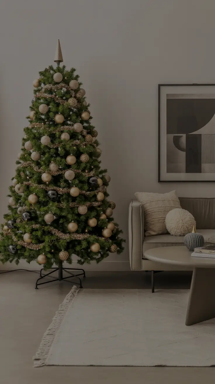 27 Gold Christmas Tree 2025 - Elegant and Modern Ideas for Festive Home Decor