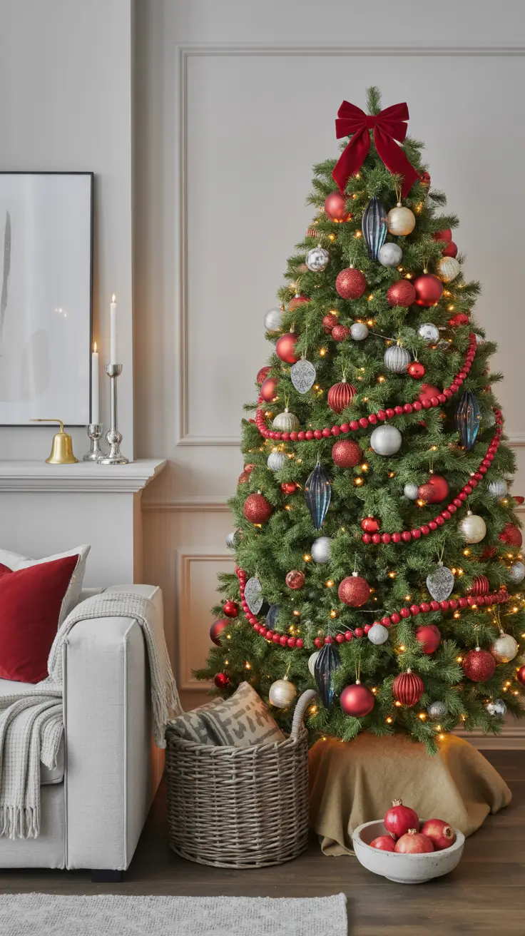 24 Red and Silver Christmas Tree 2025: Elegant Decorating Ideas for a Stunning Holiday Look