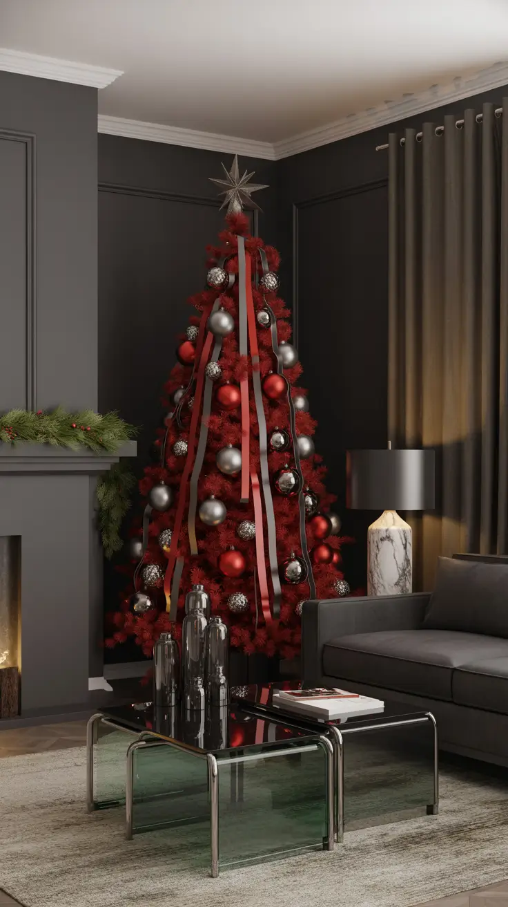 24 Red and Silver Christmas Tree 2025: Elegant Decorating Ideas for a Stunning Holiday Look